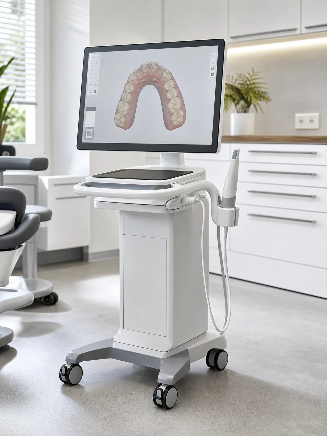 Vollständiger Intraoralscanner-Arbeitsplatz für die digitale Aligner-Planung