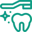 Symbol zur Zahnspangenpflege